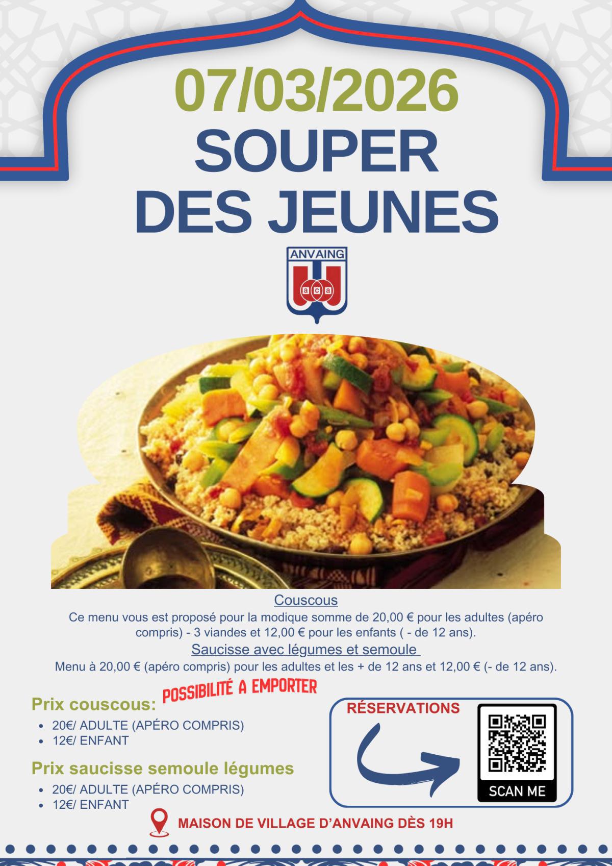 Souper des Jeunes 2026.