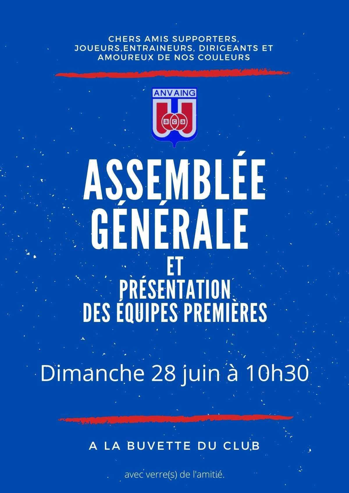 Assemblée générale et présentation des équipes.