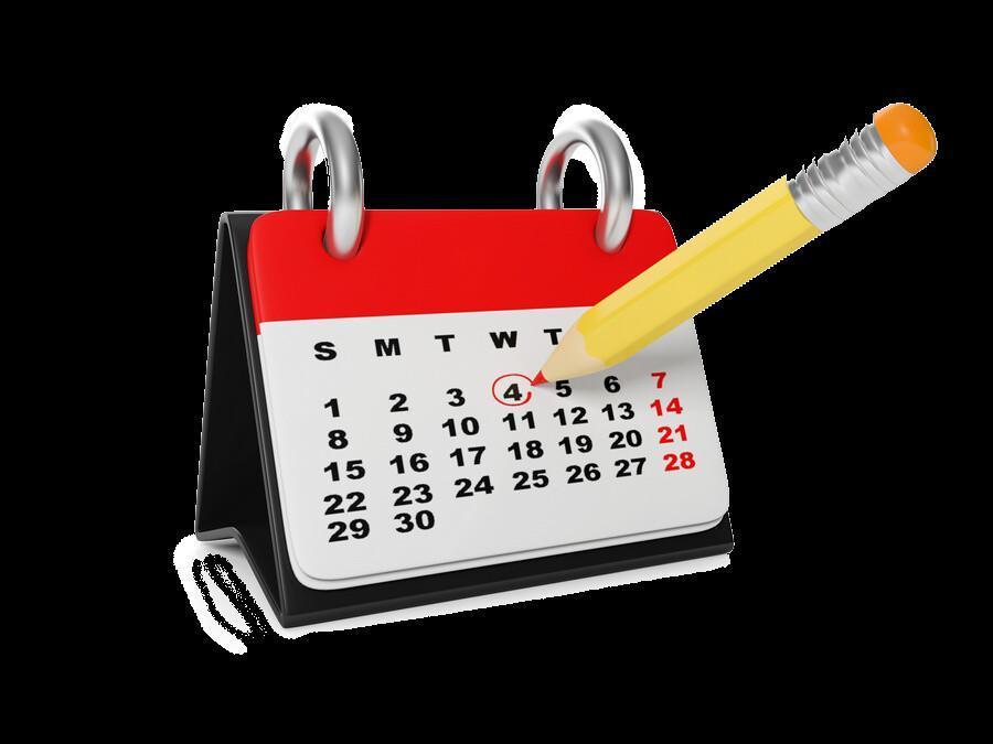 Calendrier des championnats de nos équipes premières.