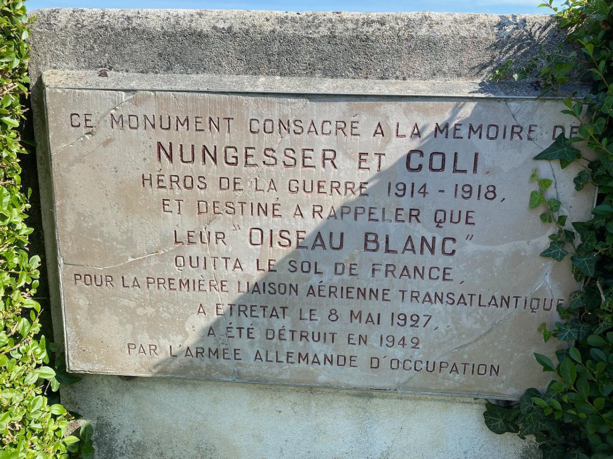 Monument "l'Oiseau Blanc" - Nungesser et Coli