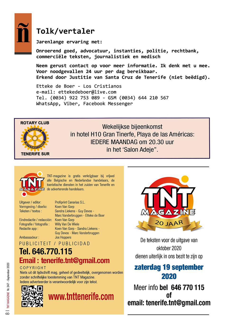 TNT Magazine - september 2020 - digitale versie