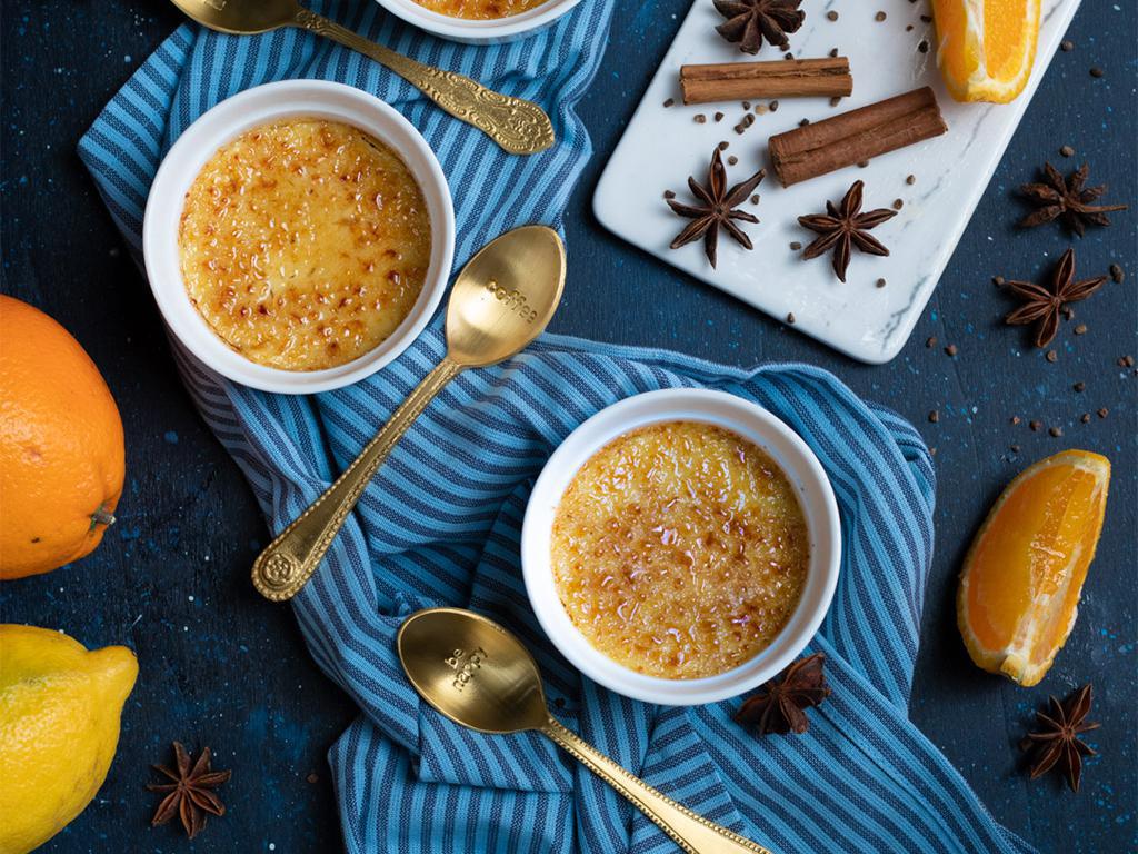 Creme brulè agli agrumi Creme brulè agli agrumi
