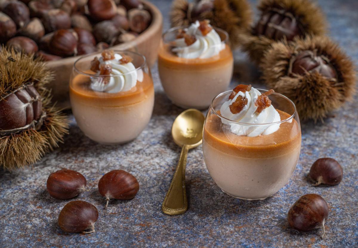 Panna cotta alle castagne