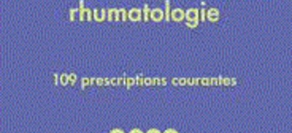 Ordonnances en rhumatologie 2022