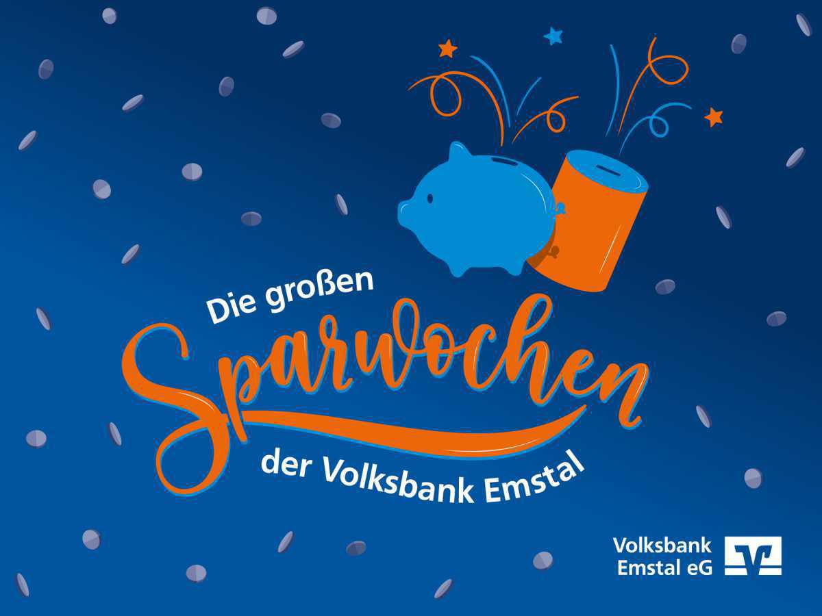 Die großen Sparwochen der Volksbank Emstal im Oktober und November Die großen Sparwochen der Volksbank Emstal im Oktober und November