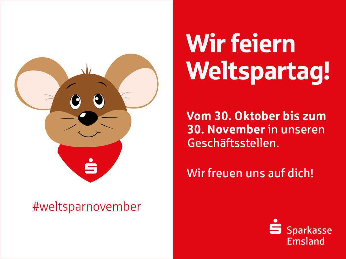 Weltspartag bei der Sparkasse