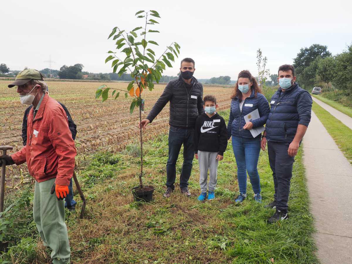 Streuobstwiese in Niederlangen angelegt