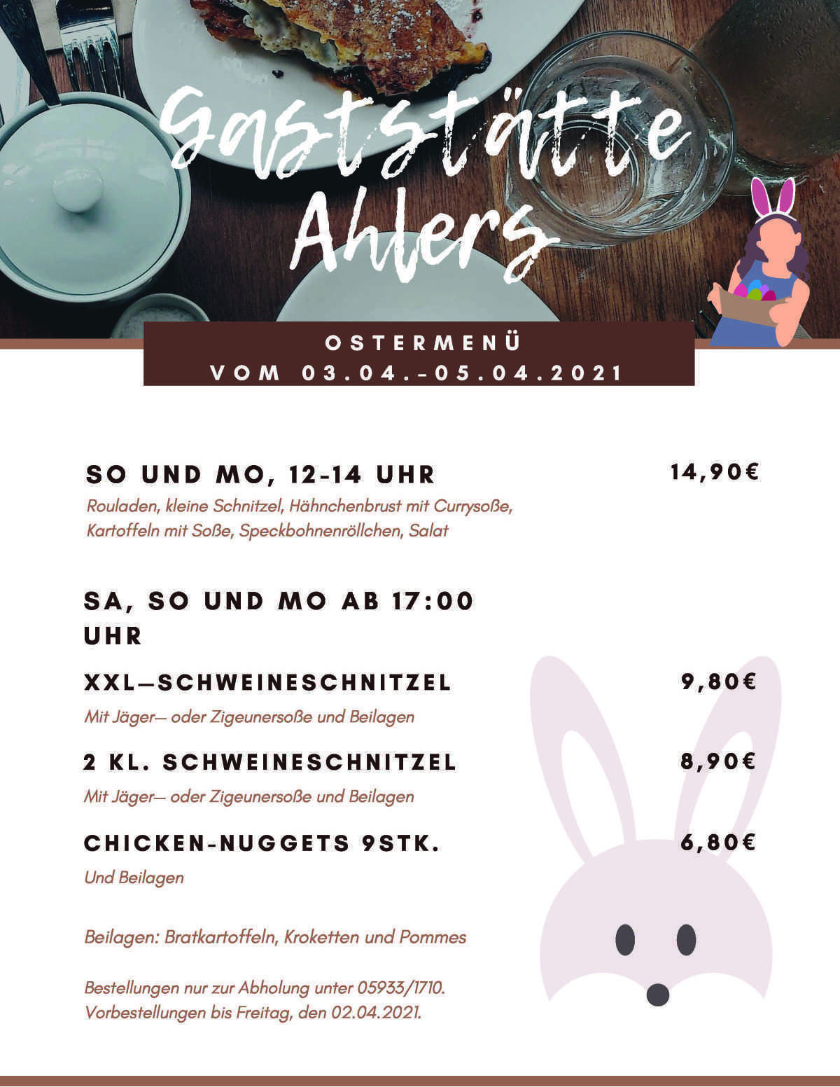 Schon für Ostern leckere Gerichte vorbestellt?