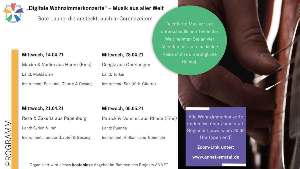 Digitales Wohnzimmerkonzert - ANNET EMSTAL Digitales Wohnzimmerkonzert - ANNET EMSTAL