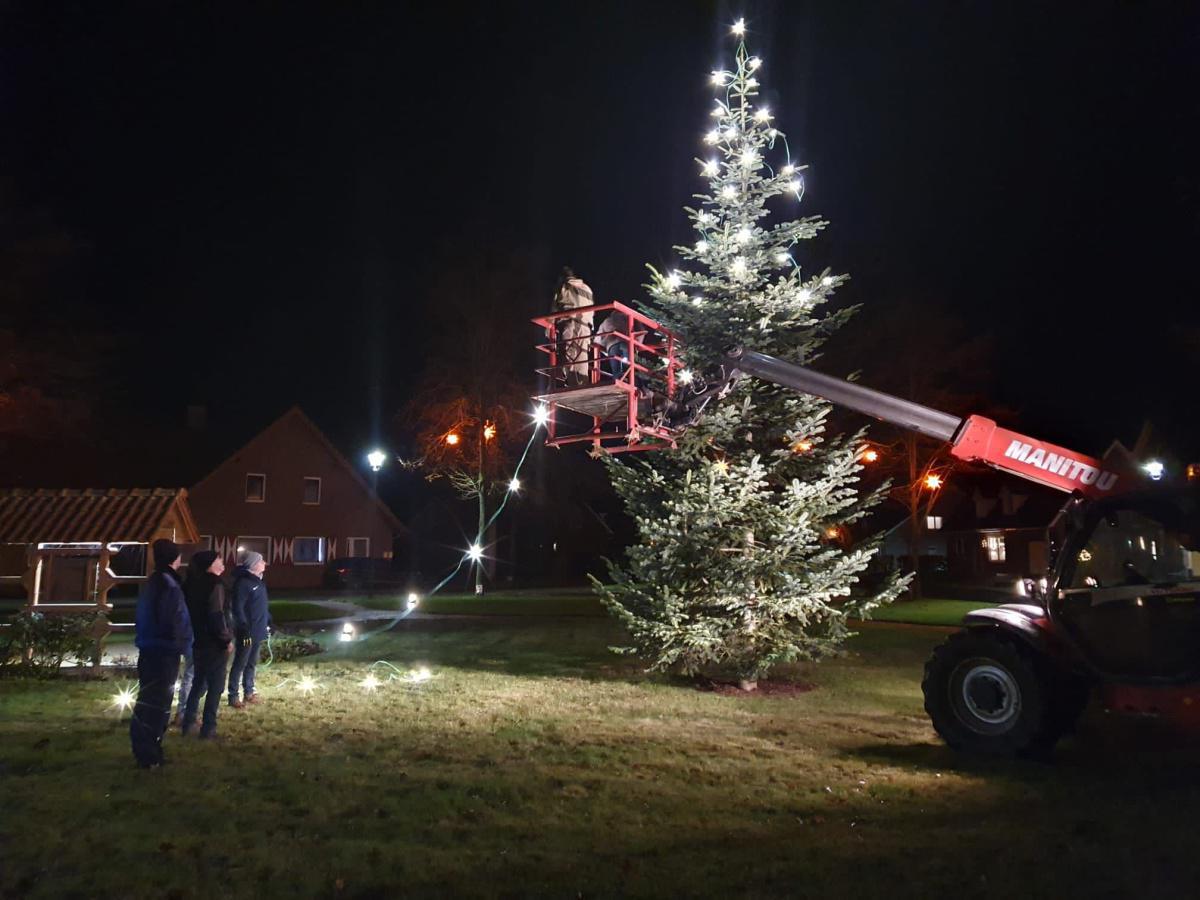 Toller Weihnachtsbaum in Sustrum-Moor