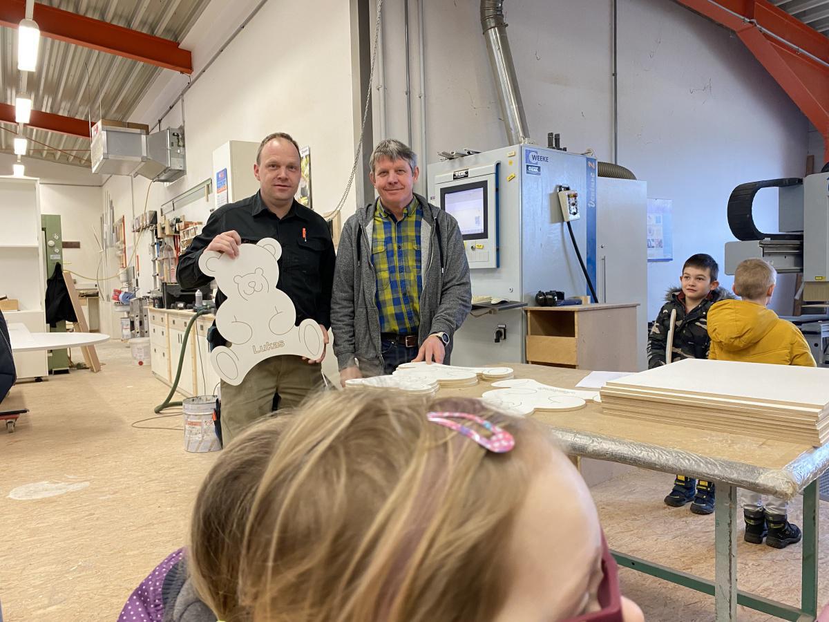 Großer Besuch in Tischlerei in Niederlangen Großer Besuch in Tischlerei in Niederlangen