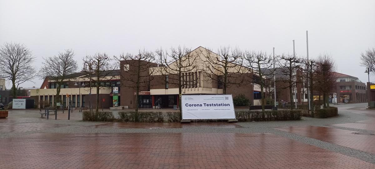 Corona-Testzentrum neben dem Rathaus in Lathen zieht um und wird vom 30.06.-10.07.2022 geschlossen bleiben 