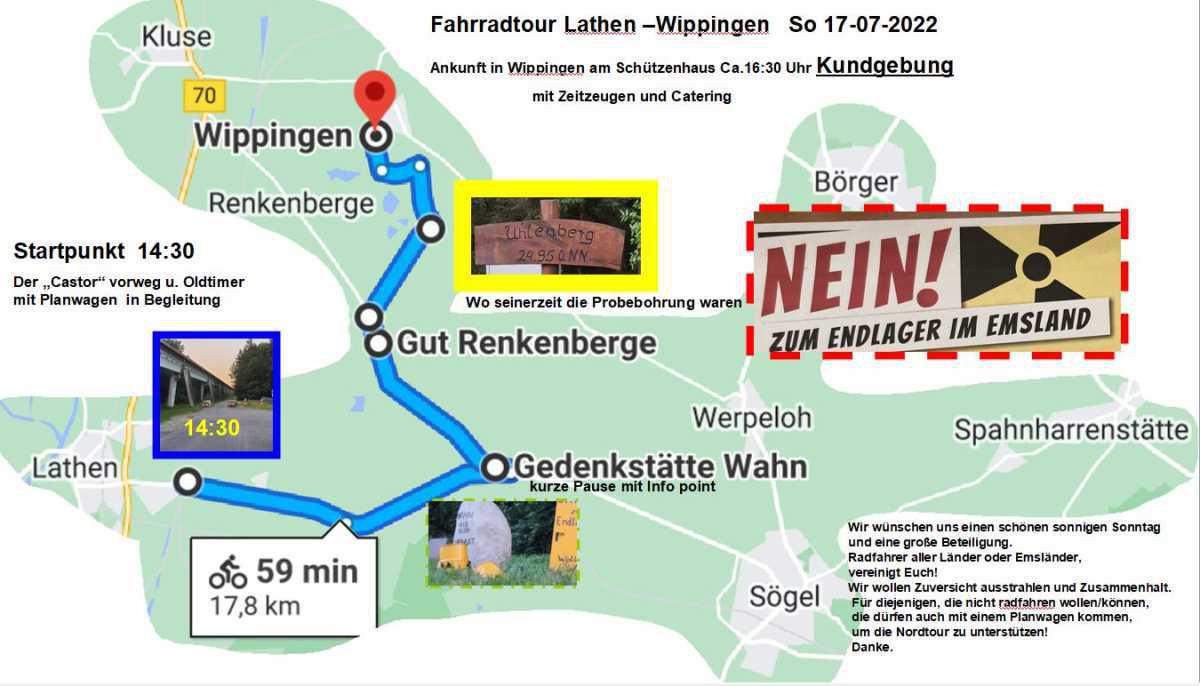 Fahrradtour von Lathen nach Wippingen Fahrradtour von Lathen nach Wippingen
