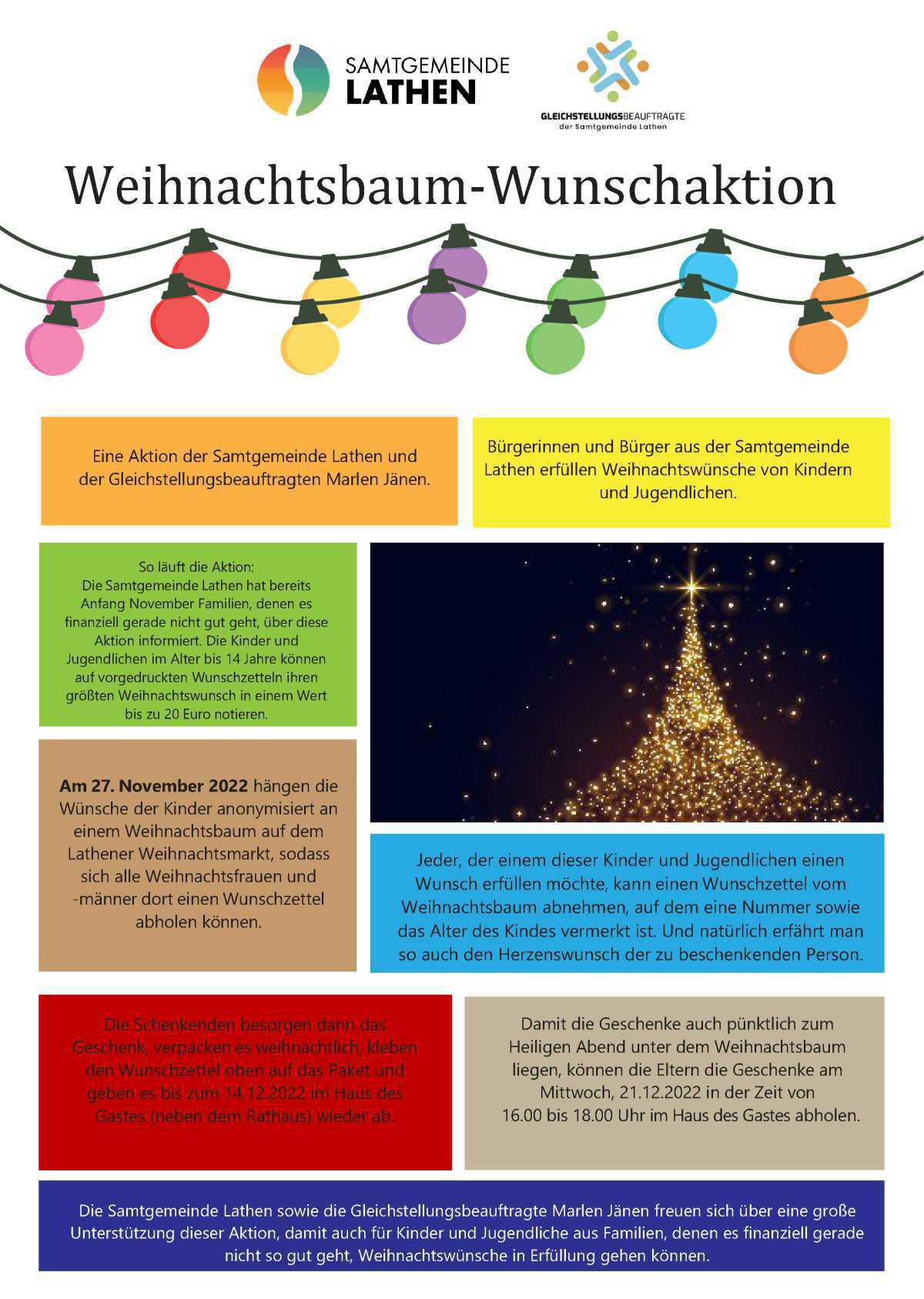 HINWEIS: Weihnachtsbaum-Wunschaktion - es fehlen noch einige Geschenke HINWEIS: Weihnachtsbaum-Wunschaktion - es fehlen noch einige Geschenke