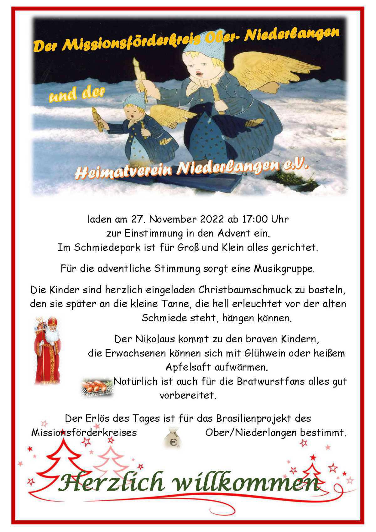 Adventliche Stimmung im Schmiedepark Adventliche Stimmung im Schmiedepark