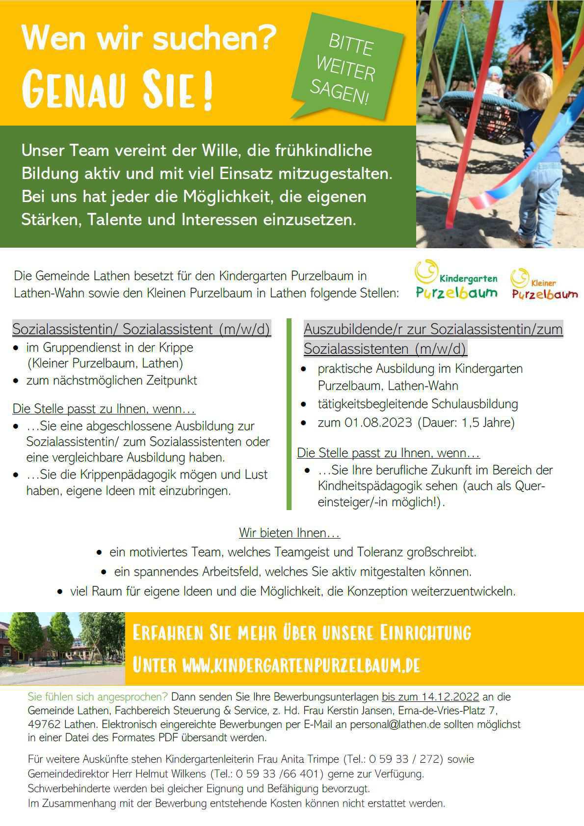 Sozialassisstent/-in und Auszubildende/-r (m/w/d) Sozialassisstent/-in und Auszubildende/-r (m/w/d)