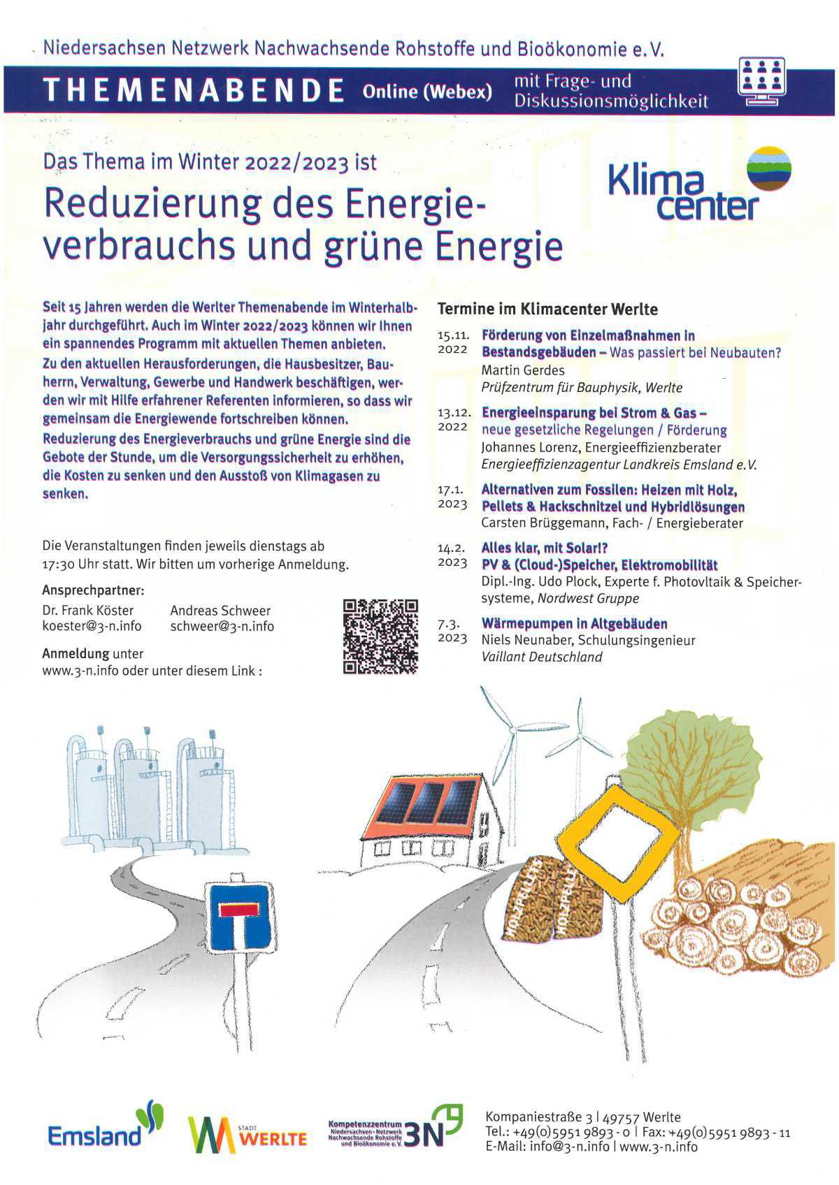 Themenabende: Reduzierung des Energieverbrauchs und grüne Energie (Online)