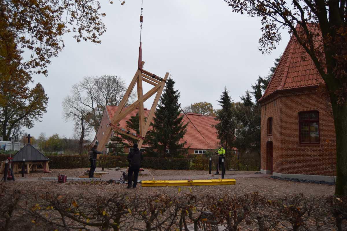 Neuer Glockenturm in Fresenburg