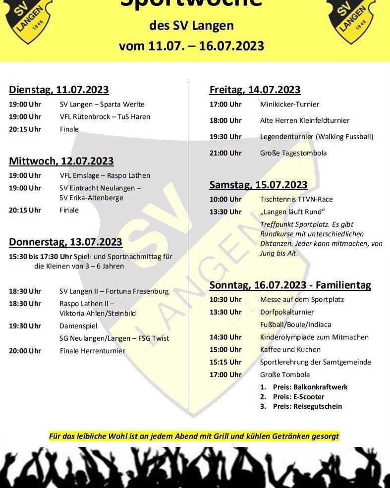 Sportwoche SV Langen e.V.