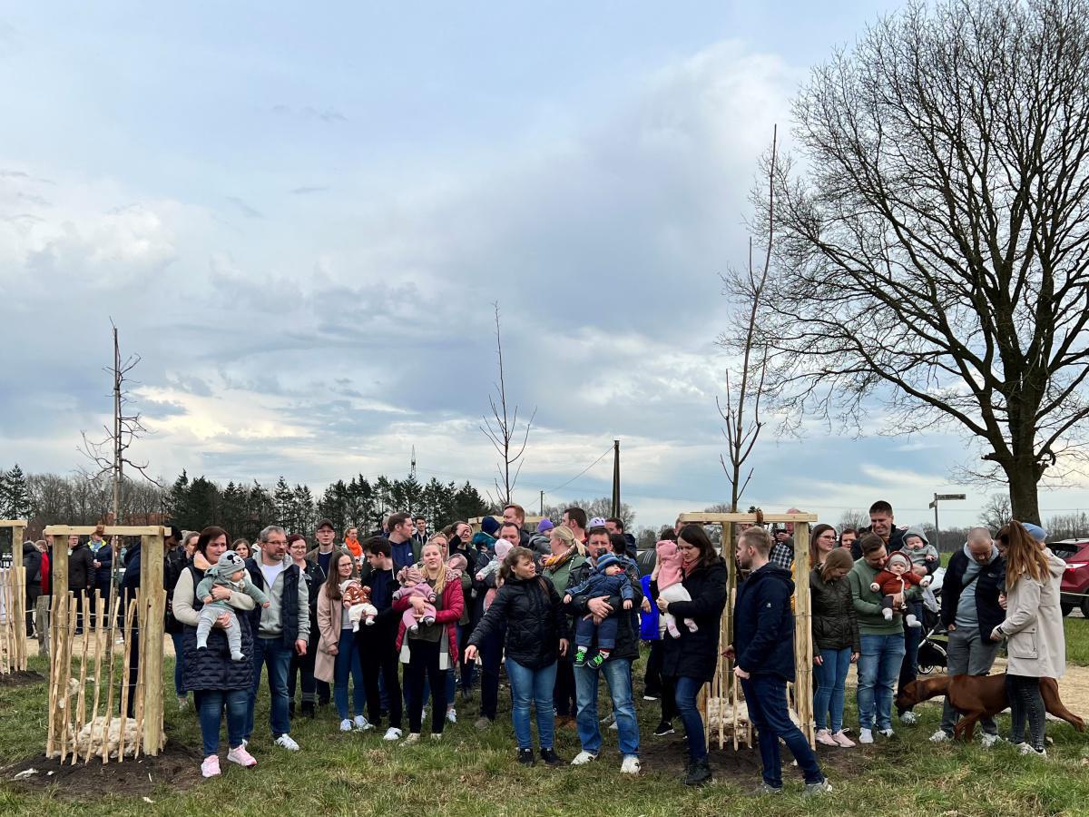 Baumpflanzaktion für den Geburtenjahrgang 2022 im Lathener Geburtenwald Baumpflanzaktion für den Geburtenjahrgang 2022 im Lathener Geburtenwald