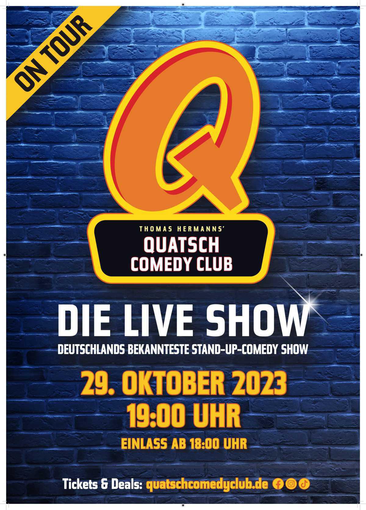 Quatsch Comedy Club kommt im Oktober nach Lathen Quatsch Comedy Club kommt im Oktober nach Lathen