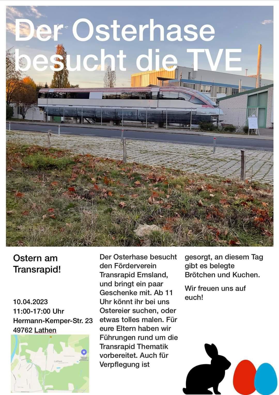 Der Osterhase besucht das Transrapid Besucherzentrum Der Osterhase besucht das Transrapid Besucherzentrum