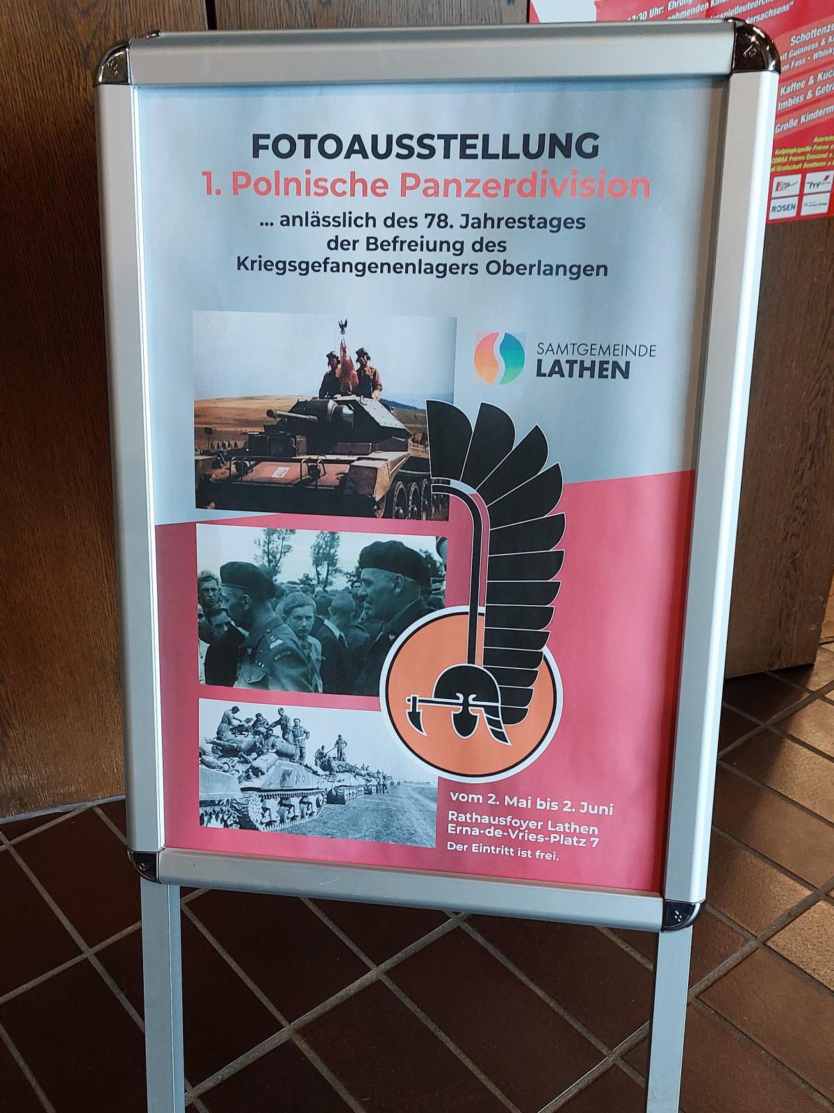 Vor 78 Jahren wurde das Kriegsgefangenenlager in Oberlangen von der 1. Polnischen Panzerdivision befreit Vor 78 Jahren wurde das Kriegsgefangenenlager in Oberlangen von der 1. Polnischen Panzerdivision befreit
