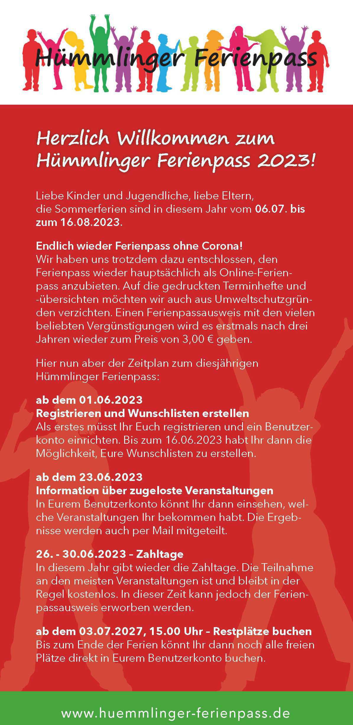 Ferienpass 2023: Jetzt geht´s los! Ferienpass 2023: Jetzt geht´s los!