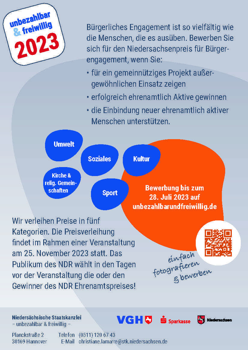 „Unbezahlbar und freiwillig“ – Aufruf zum Mitmachen „Unbezahlbar und freiwillig“ – Aufruf zum Mitmachen
