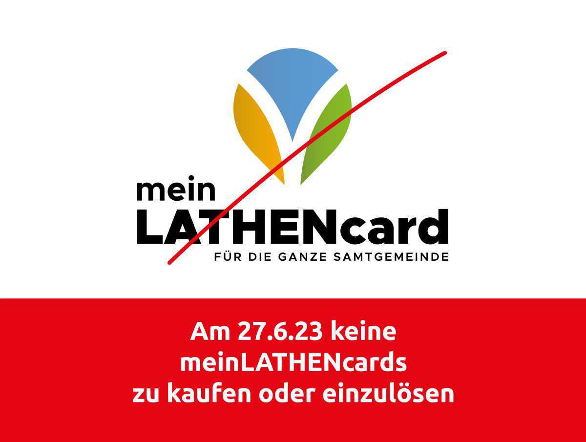 meinLATHENcard noch nicht aktiv meinLATHENcard noch nicht aktiv