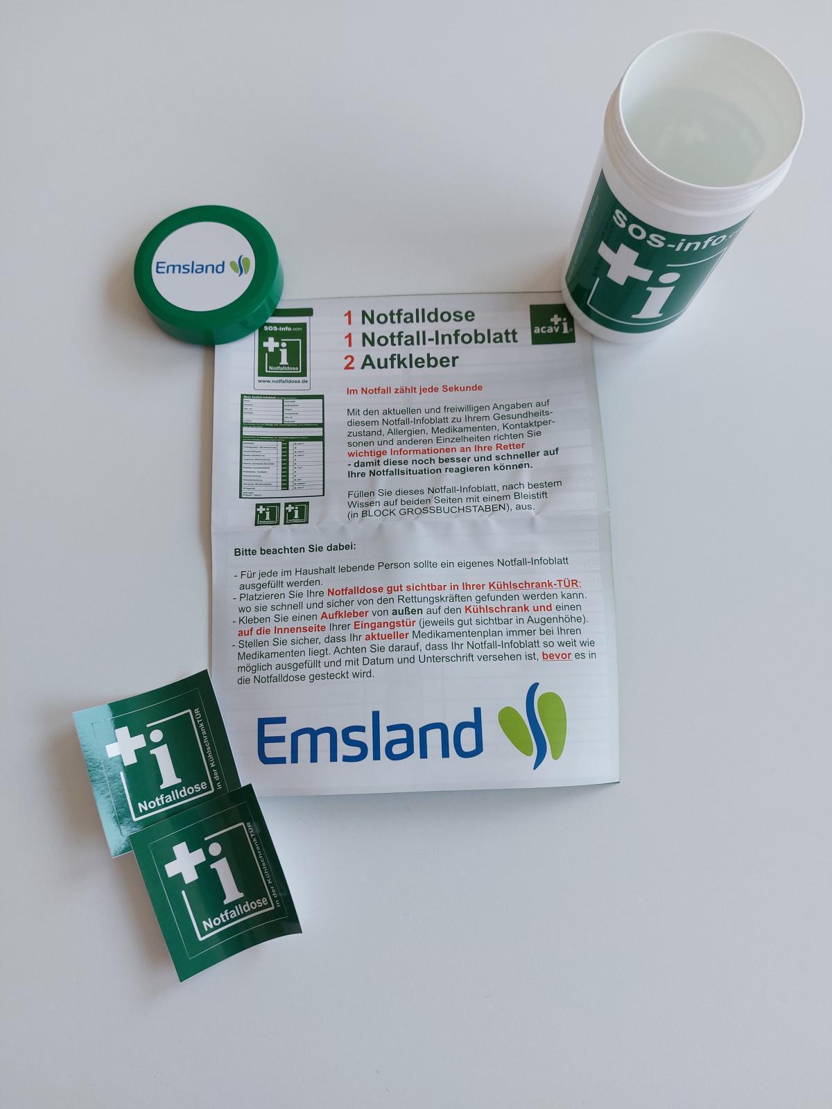 Einführung der Notfall-Dosen in der Samtgemeinde Lathen Einführung der Notfall-Dosen in der Samtgemeinde Lathen