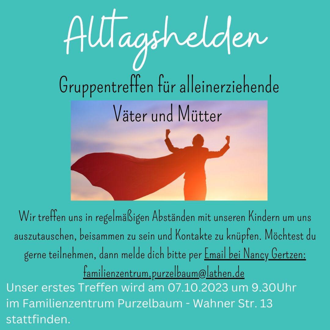 Alltagshelden - Gruppentreffen für alleinerziehende Väter und Mütter