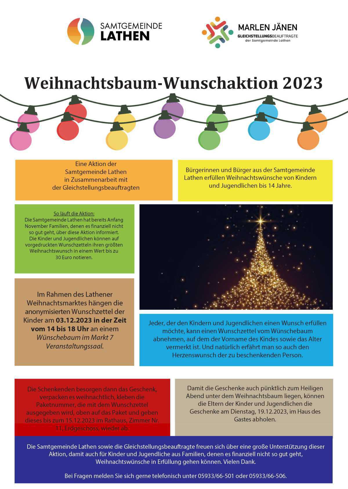 Weihnachtsbaum-Wunschaktion 2023 Weihnachtsbaum-Wunschaktion 2023