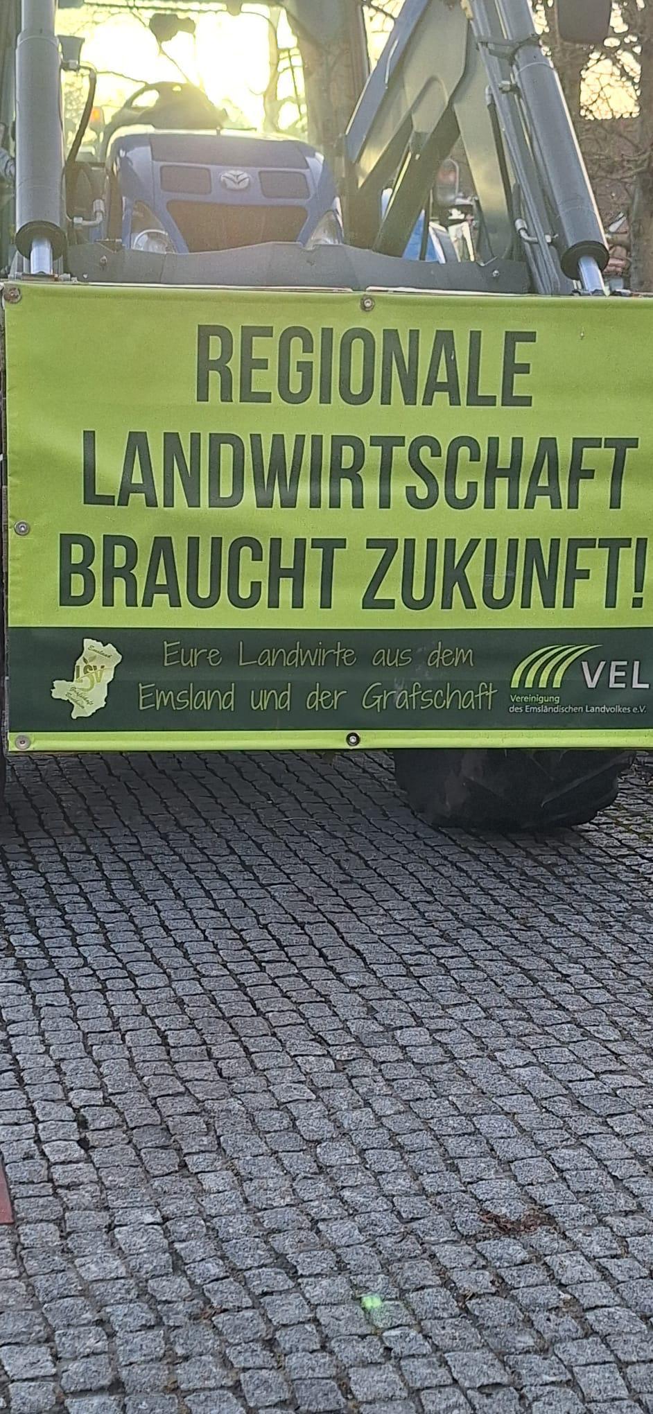 Landwirte protestieren in Lathen Landwirte protestieren in Lathen
