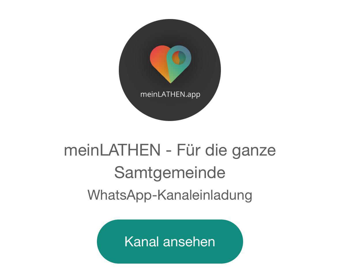 meinLATHEN WhatsApp Kanal