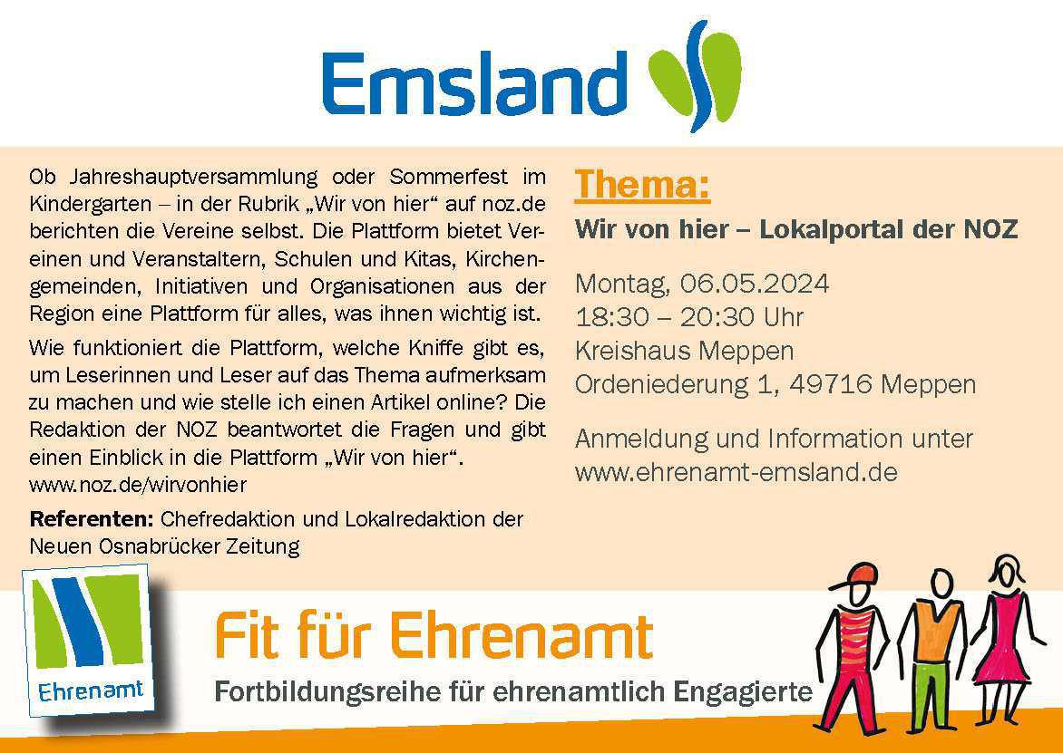 Fortbildungsreihe "Fit für Ehrenamt" Fortbildungsreihe "Fit für Ehrenamt"