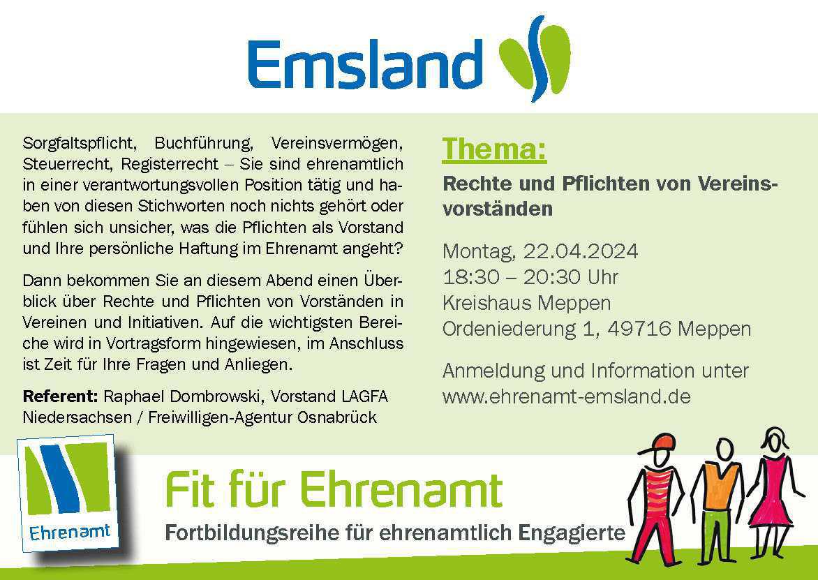 Fortbildungsreihe "Fit für Ehrenamt" Fortbildungsreihe "Fit für Ehrenamt"