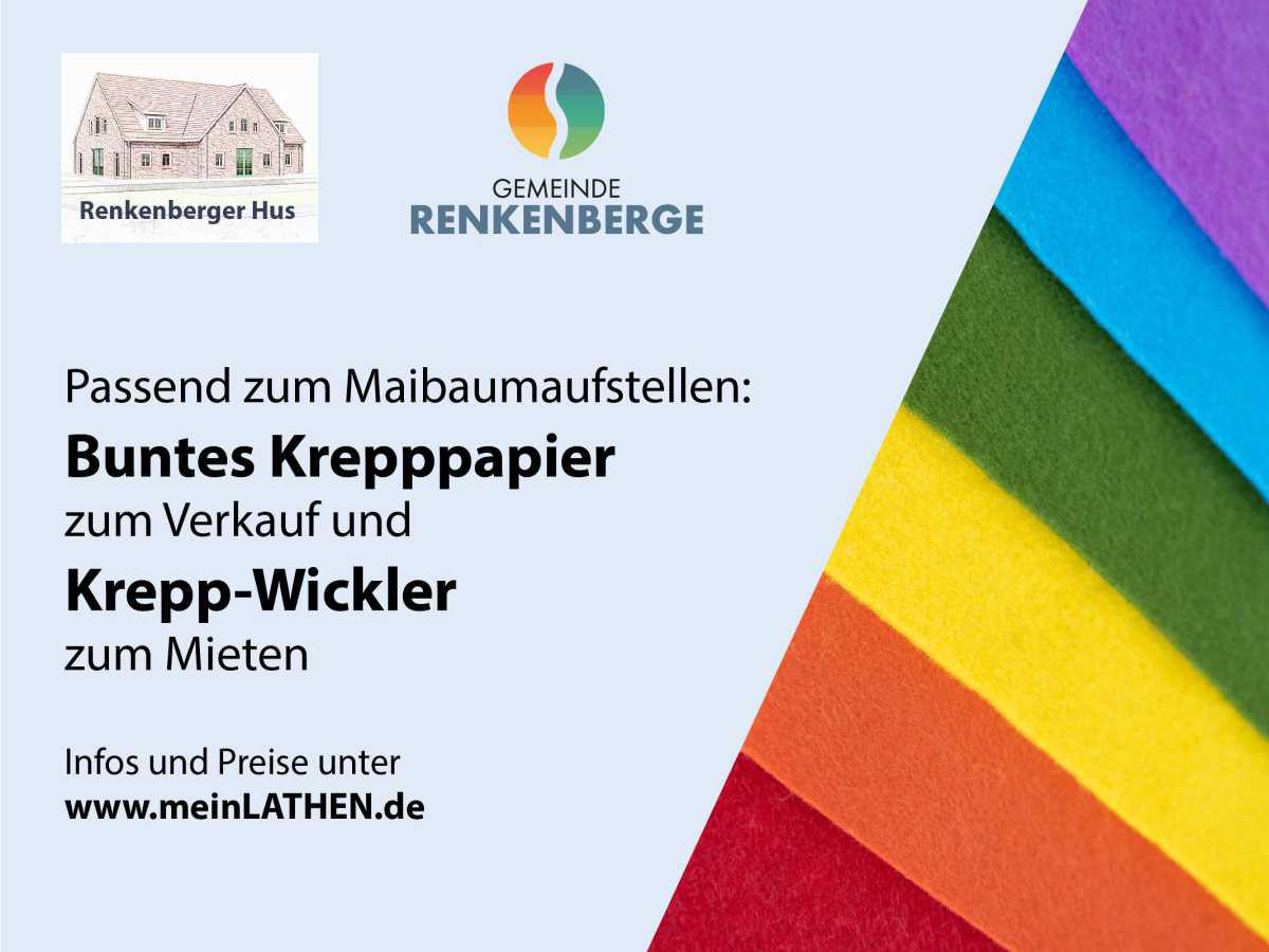 Krepp-Papier im Renkenberger Hus