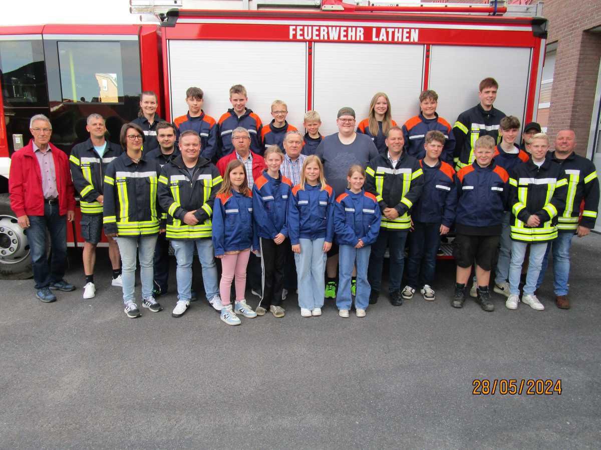 Kolpingsfamilie Lathen unterstützt Jugendfeuerwehr Kolpingsfamilie Lathen unterstützt Jugendfeuerwehr