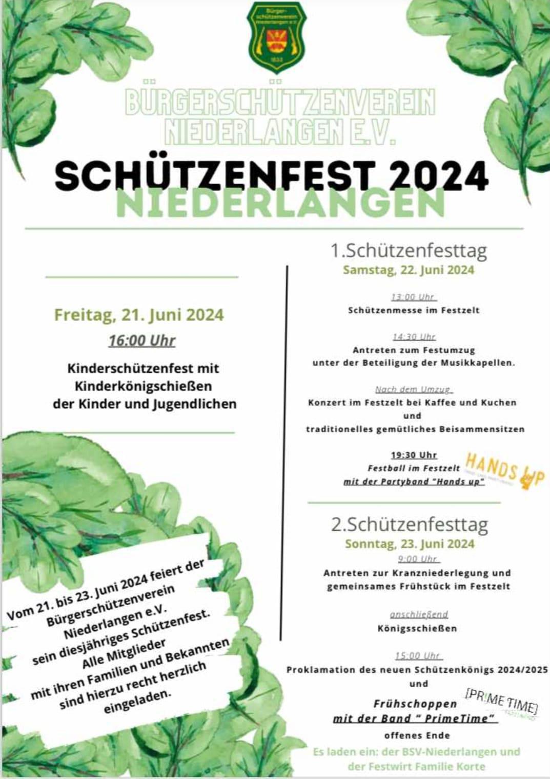 Schützenfest in Niederlangen