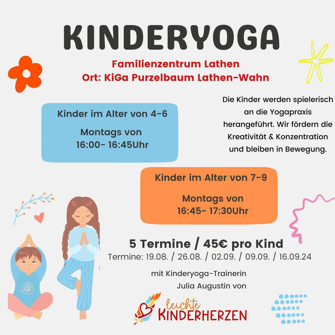 Freie Plätze beim Kinderyoga Freie Plätze beim Kinderyoga