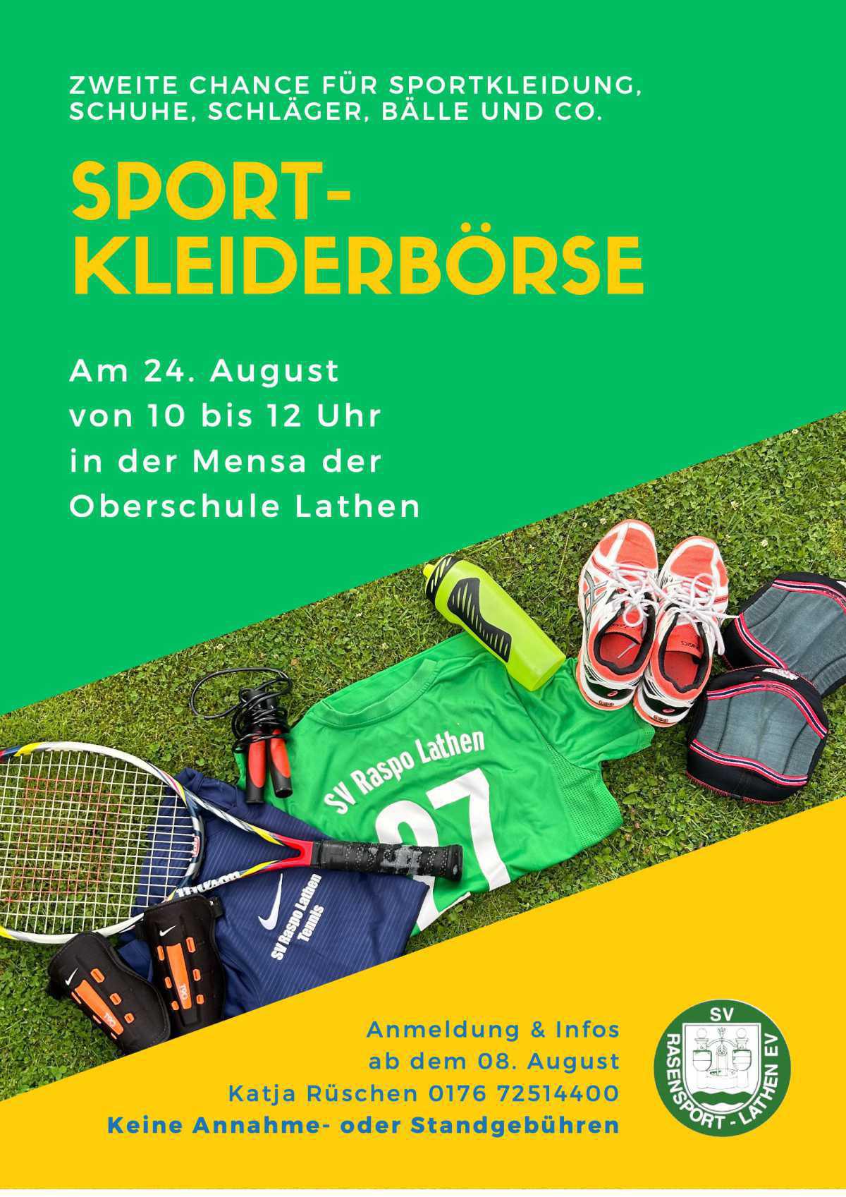 RASPO: Sport- & Kleiderbörse im August RASPO: Sport- & Kleiderbörse im August