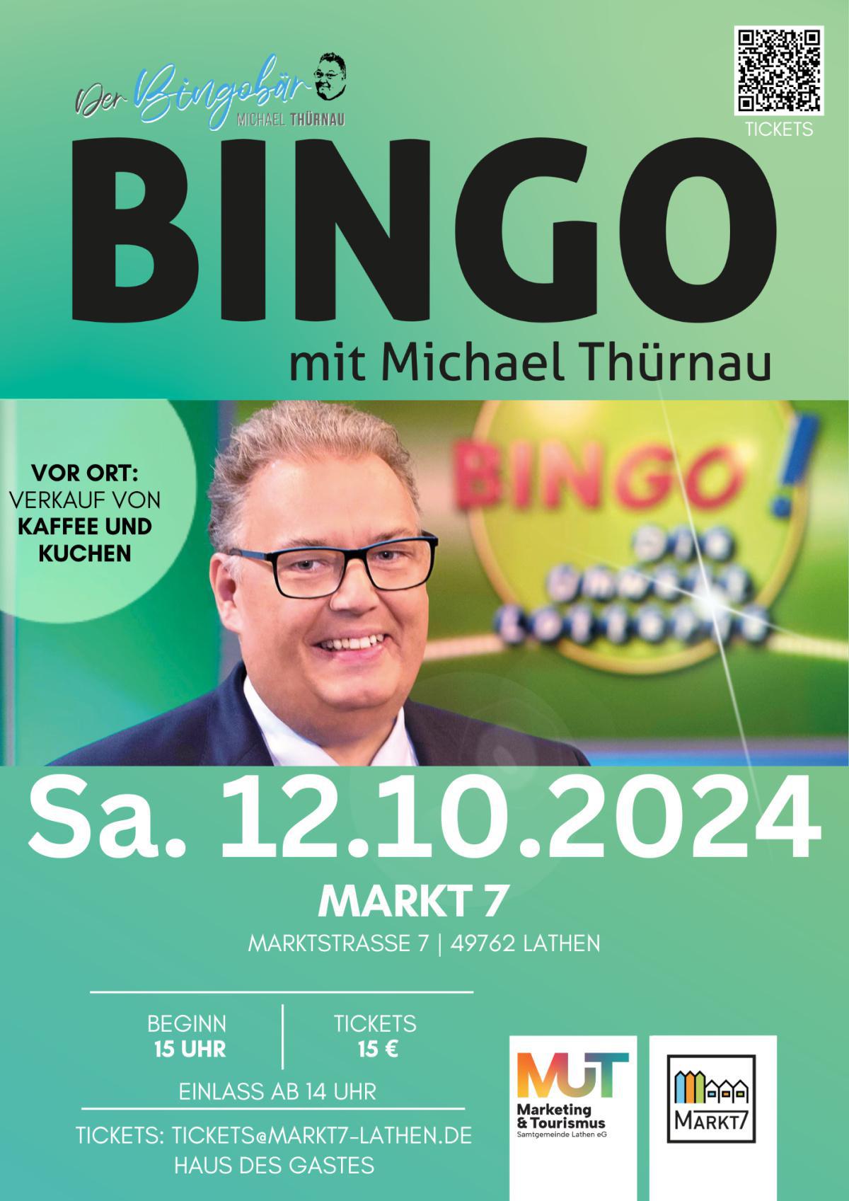 Der Bingo-Bär Michael Thürnau kommt nach Lathen 