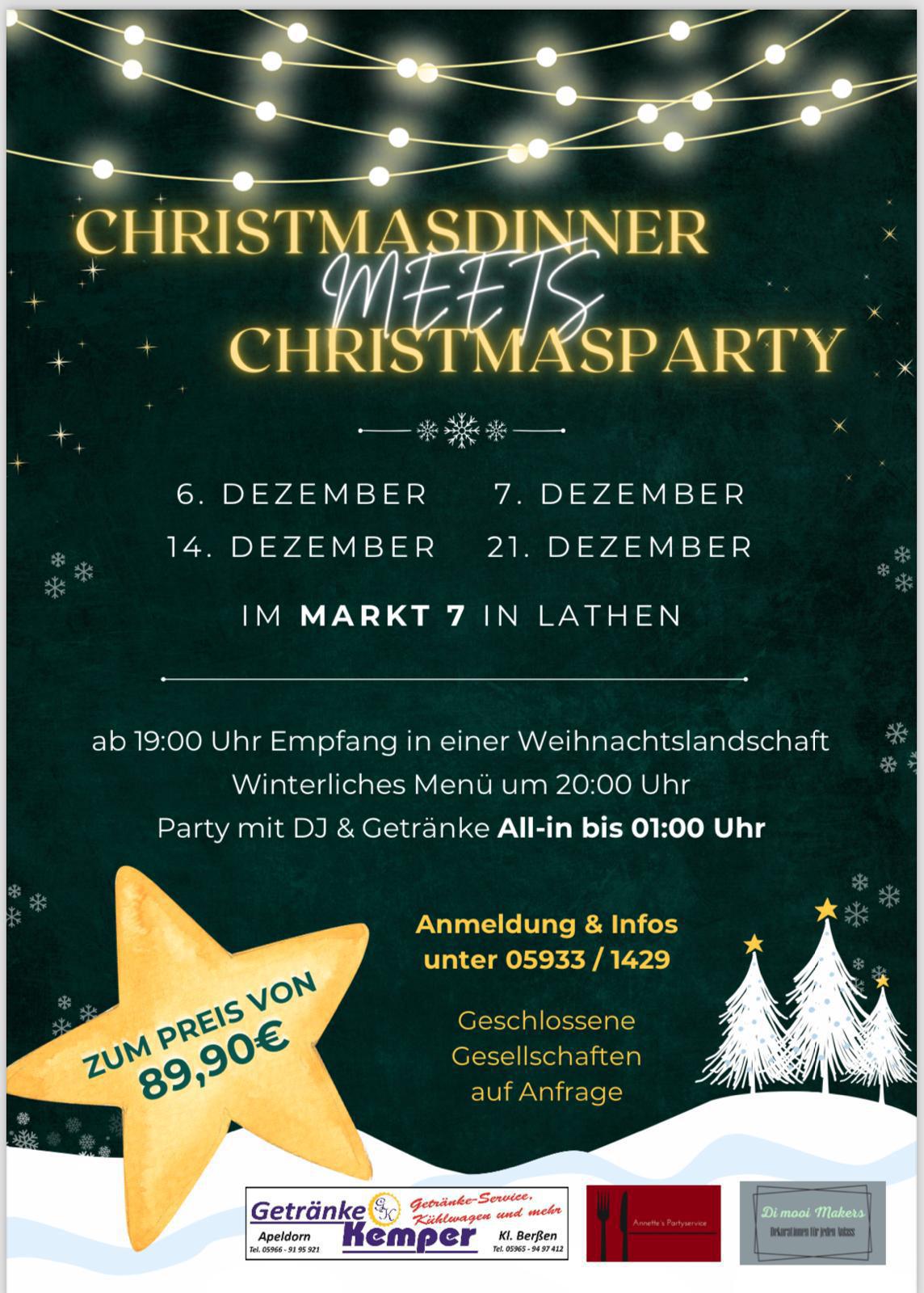 Christmasdinner meets Christmasparty