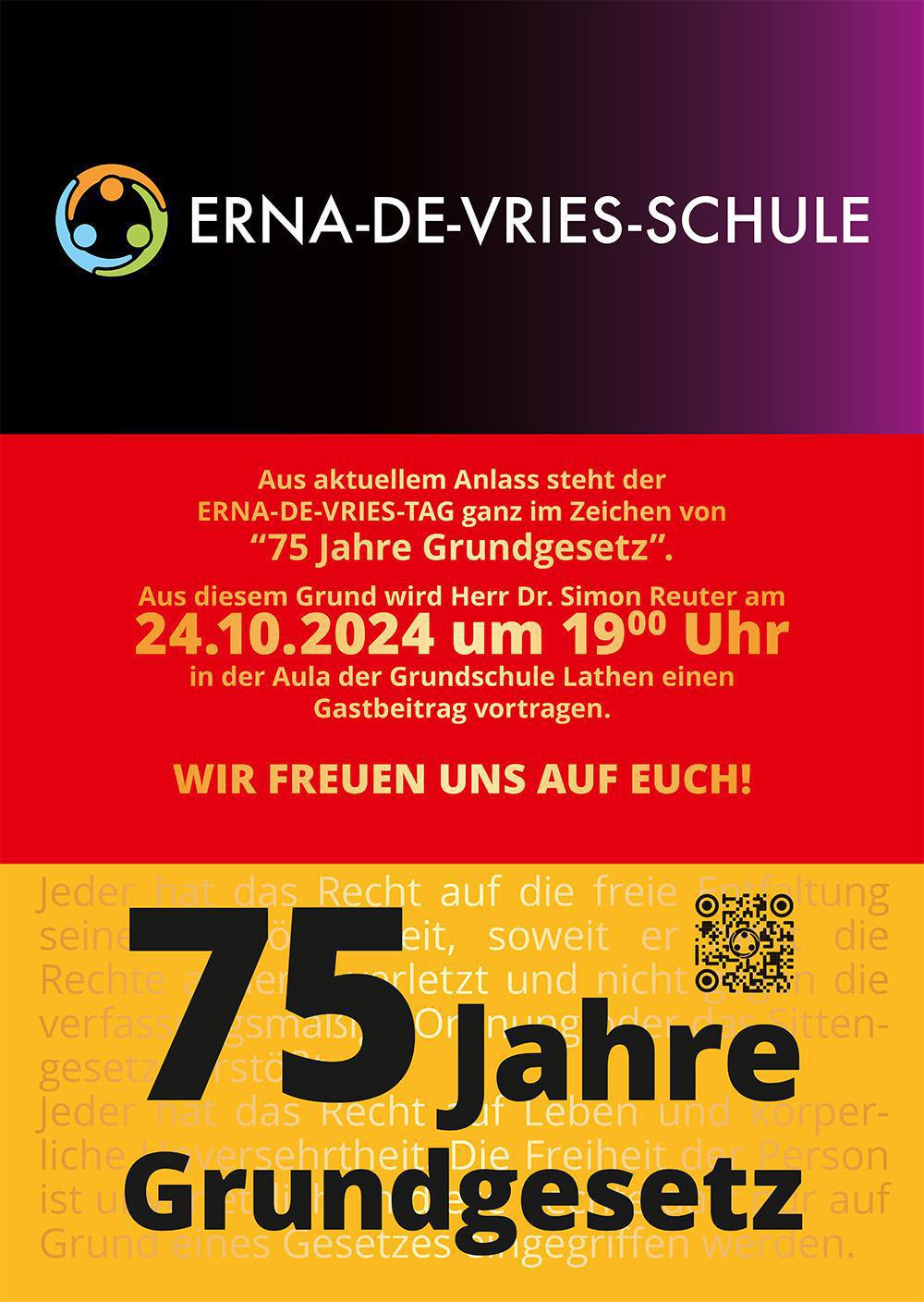 Einladung zum Erna de Vries-Abend 2024