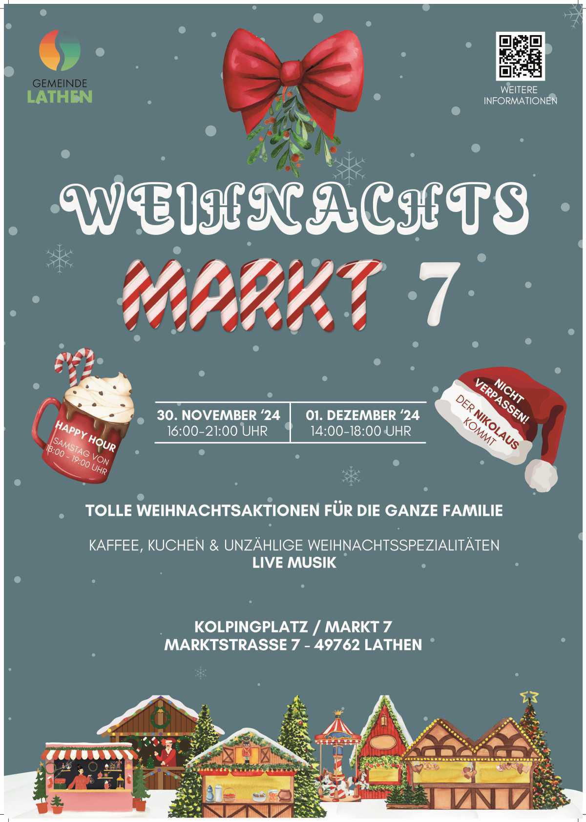 WeihnachtsMarkt 7 am 1. Adventswochenende in Lathen WeihnachtsMarkt 7 am 1. Adventswochenende in Lathen