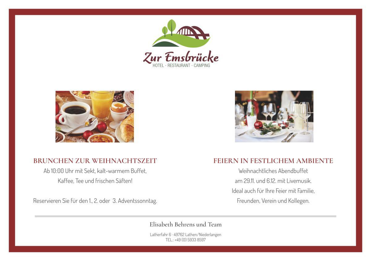 Restaurant Zur Emsbrücke: Brunchen zur Weihnachtszeit