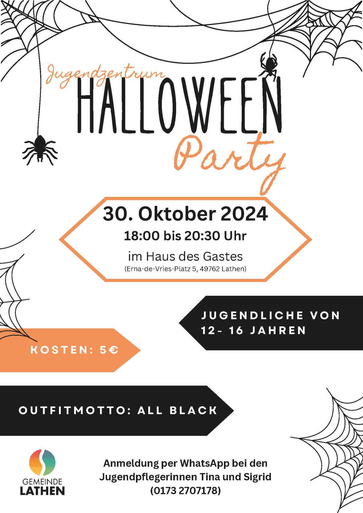 Einladung zur Halloween-Party 