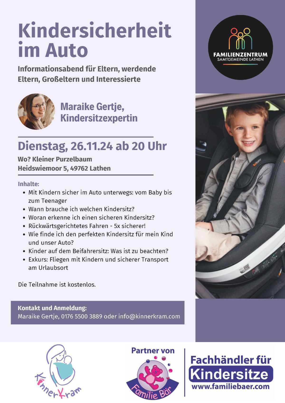 Kindersicherheit im Auto Kindersicherheit im Auto