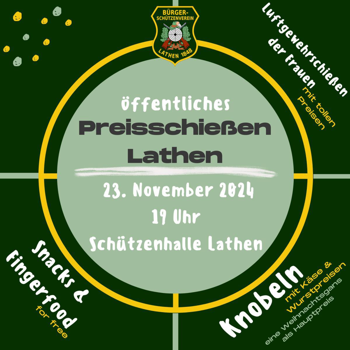 Öffentliches Preisschießen in Lathen